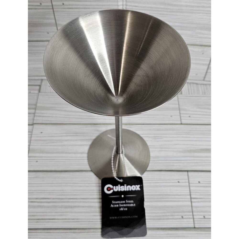 Martini Glass By Cuisinox Stainless Steel Acier Inoxydable I8/I0 Bar Cocktail